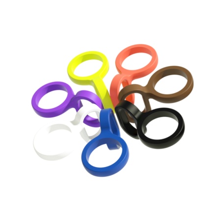 Ручка силиконовая для бутылки спортивной KKF META sports water bottle, чёрная